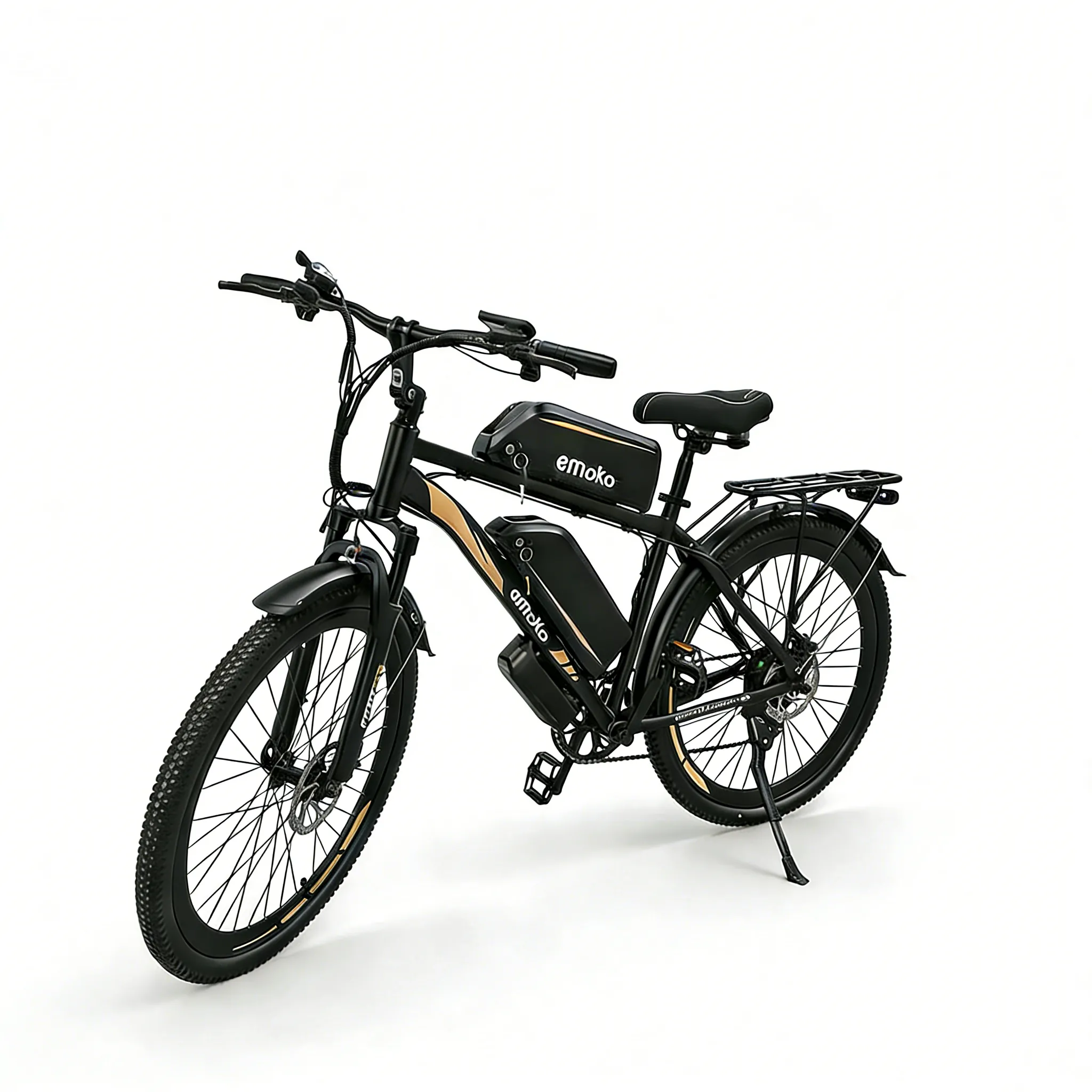 Emoko EC27 Dual Battery Electric Bike with 150km Long Range, 27.5-Inch Wheels and Rear Rack