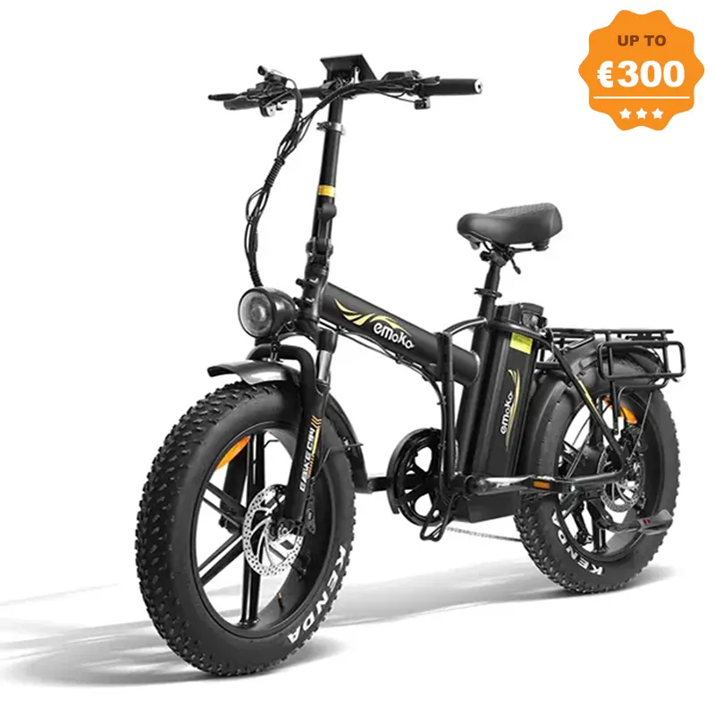 Emoko C94 Cargo Food Delivery ebike 150-200KM Long Range 48V 20*4 Inch Fat Tire Electric Bicycle