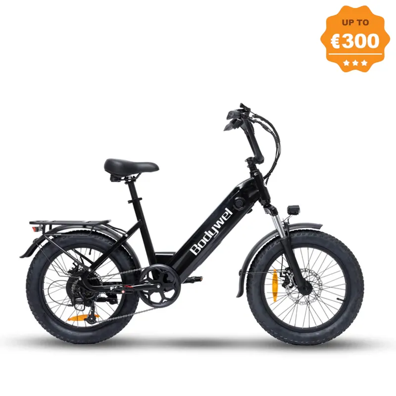 Bodywel F20 City & Touring Ebike SHIMANO 48V 20*3 Inch Fat Tire