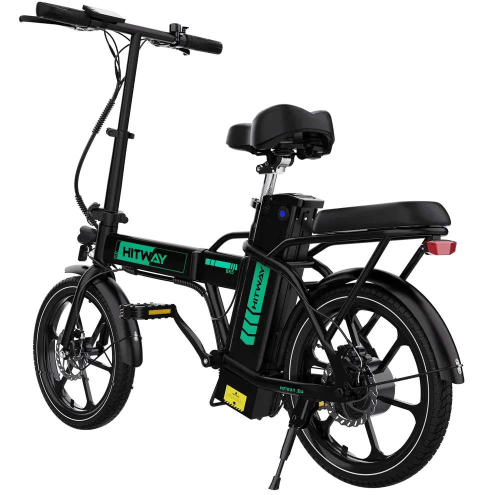 Hitway BK5S 90KM Folding E Bike 36V 10.4Ah 250W 16×2.125 Inch Tire