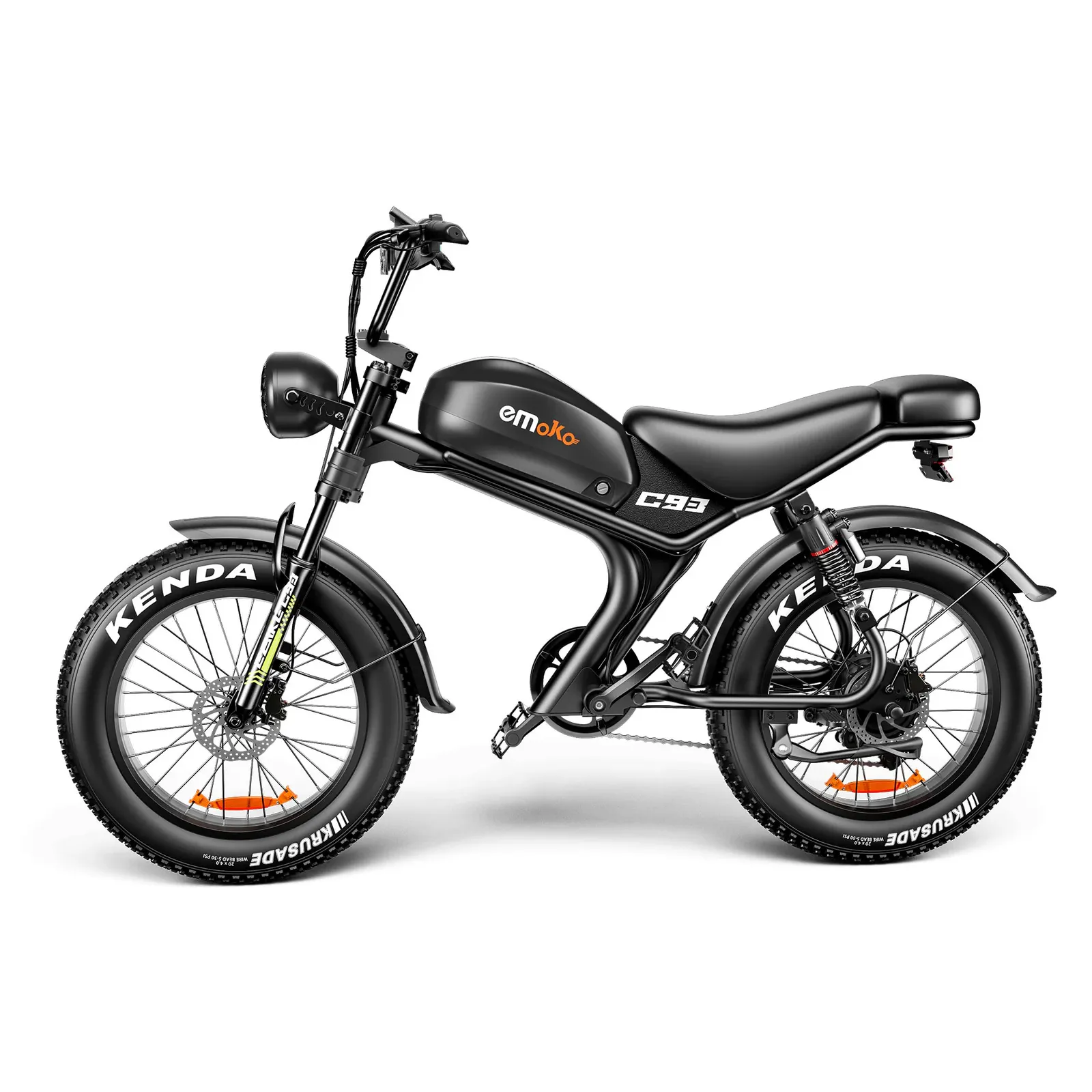 Emoko C93 48V Fast Moped-style Ebike Fat Tire 1000w Motor for adults
