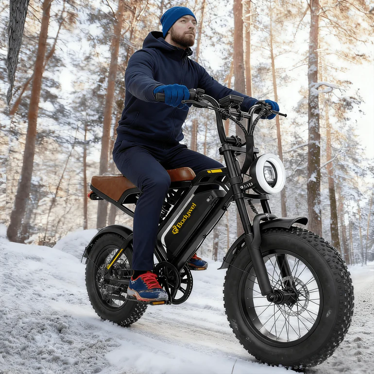 bodywel-m16-fat-tire-e-bike-1387246 Bodywel M16 Vintage Motorcycle E-Bike 48V 16*4 Inch Fat Tires