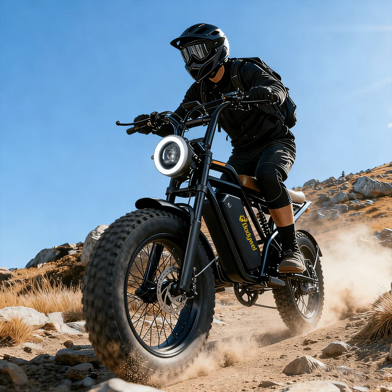 bodywel-m16-fat-tire-e-bike-4209364 Bodywel M16 Vintage Motorcycle E-Bike 48V 16*4 Inch Fat Tires